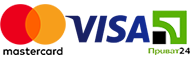 Онлайн оплата Visa / Mastercard